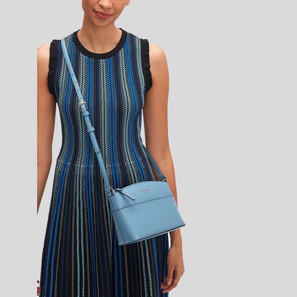 💎KATE SPADE Grove Street Millie RARE Alice Blue Periwinkle Crossbody bag purse - Picture 3 of 10